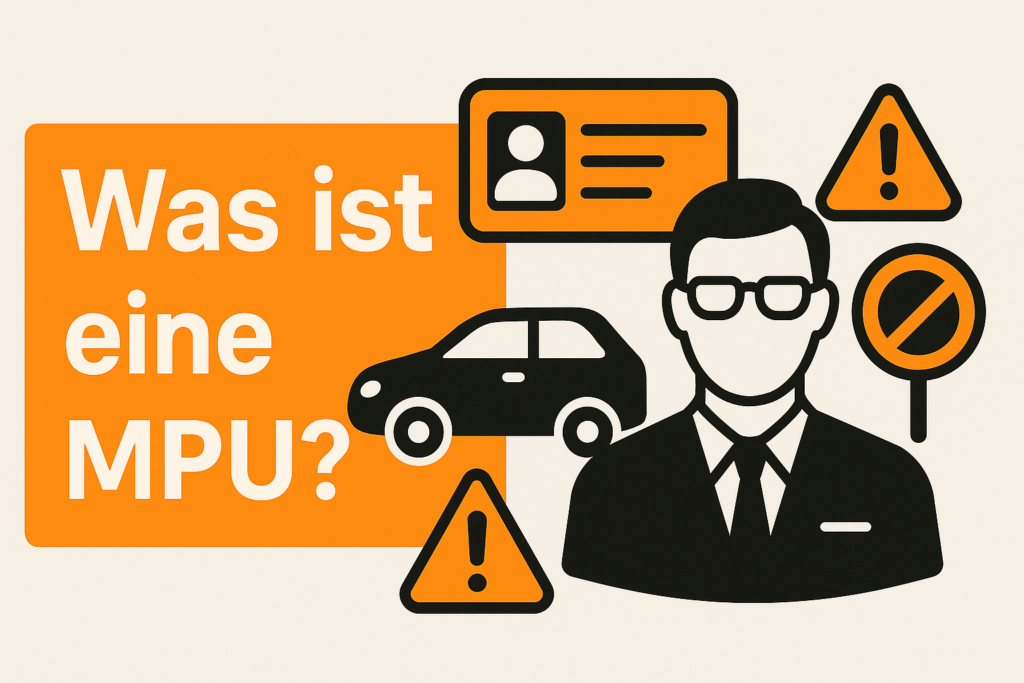 Was ist eine MPU? Illustration.