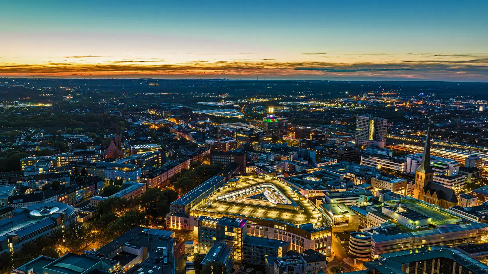 Dortmund in den Abendstunden